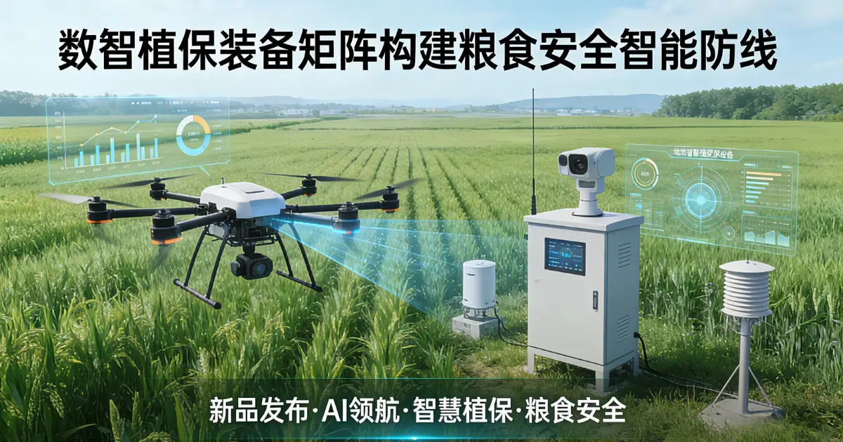 J9九游会数智植保装备矩阵通过 AI 技术实现病虫害精准监测，构建粮食安全智能防线